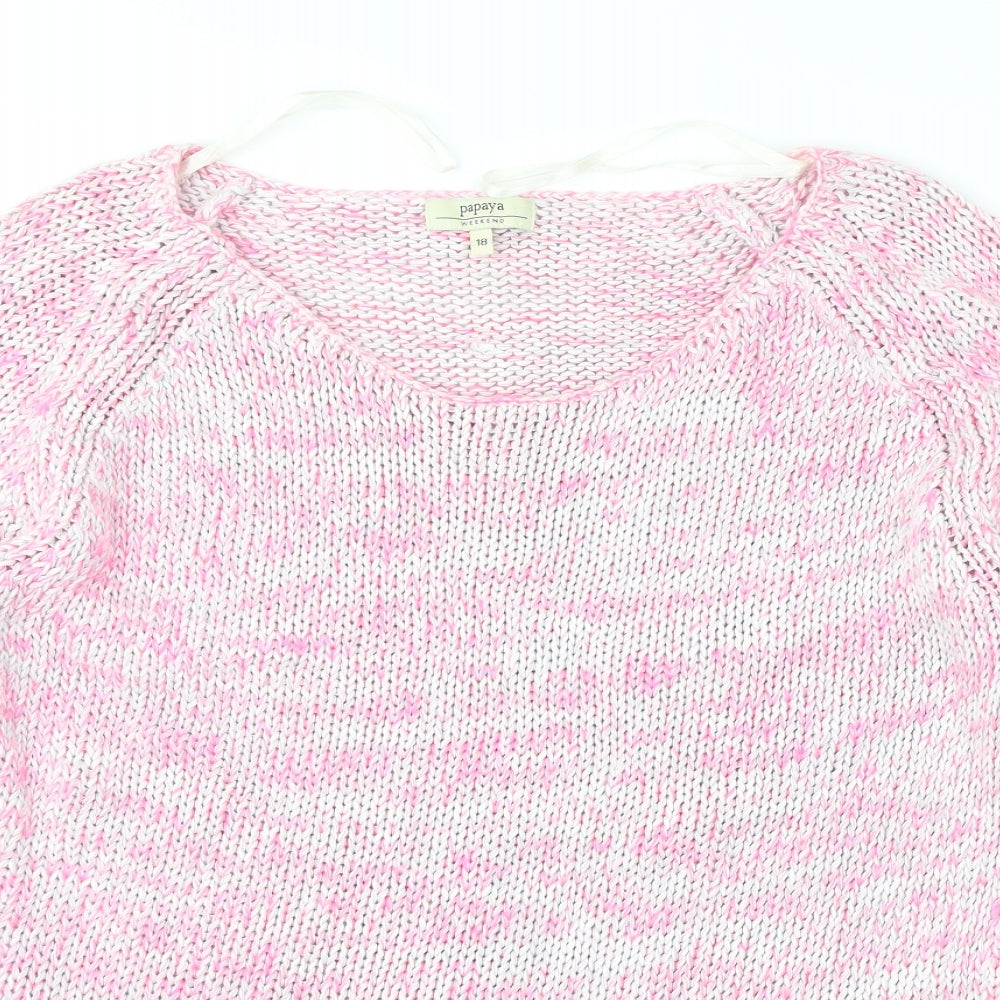 Papaya Womens Pink   Pullover Jumper Size 18