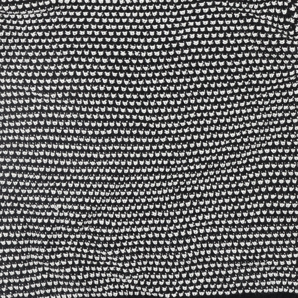 Preworn Womens Black Geometric  Pullover Jumper Size 16