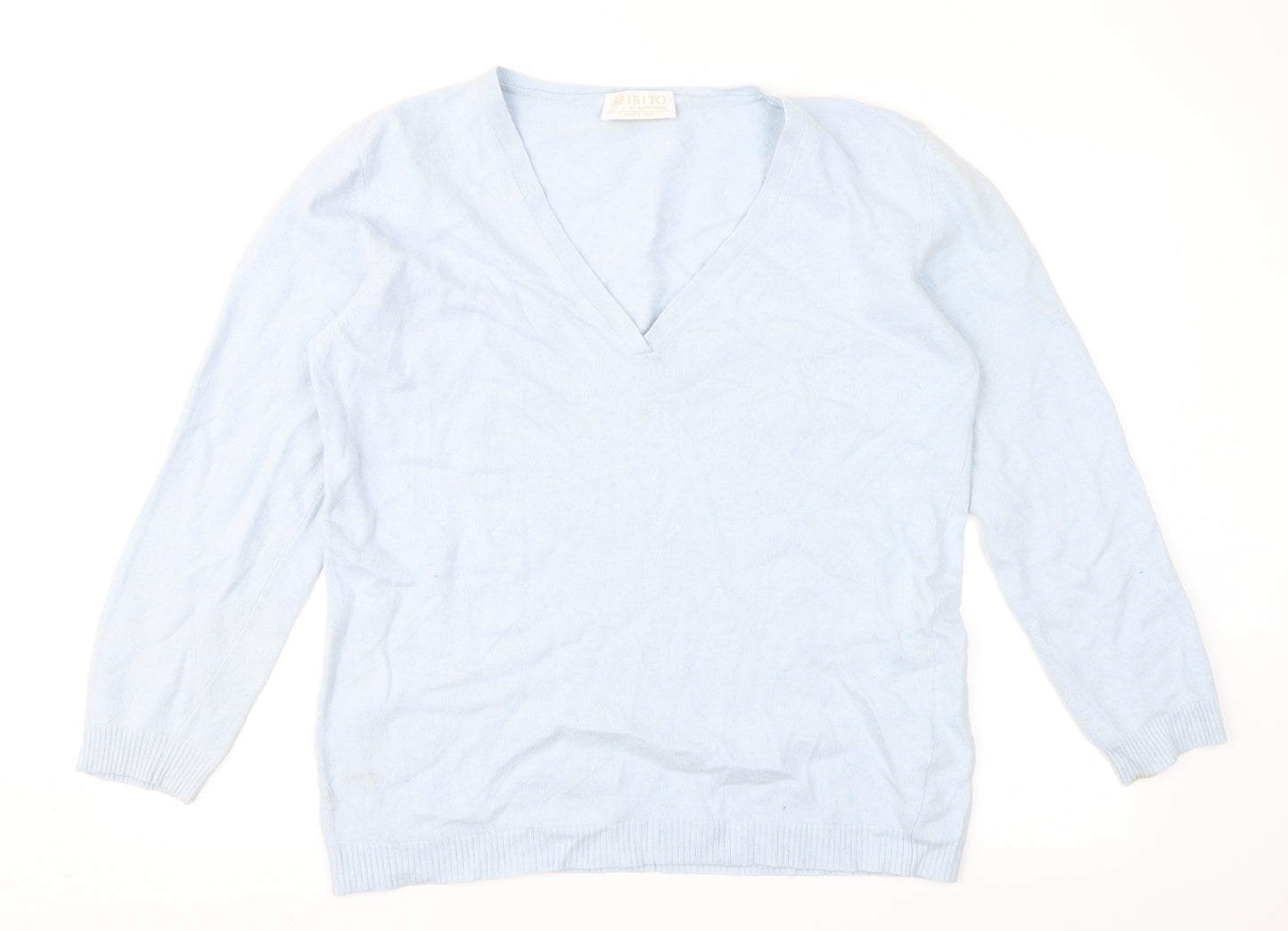Spirito di Artigiano Womens Blue   Pullover Jumper Size 20