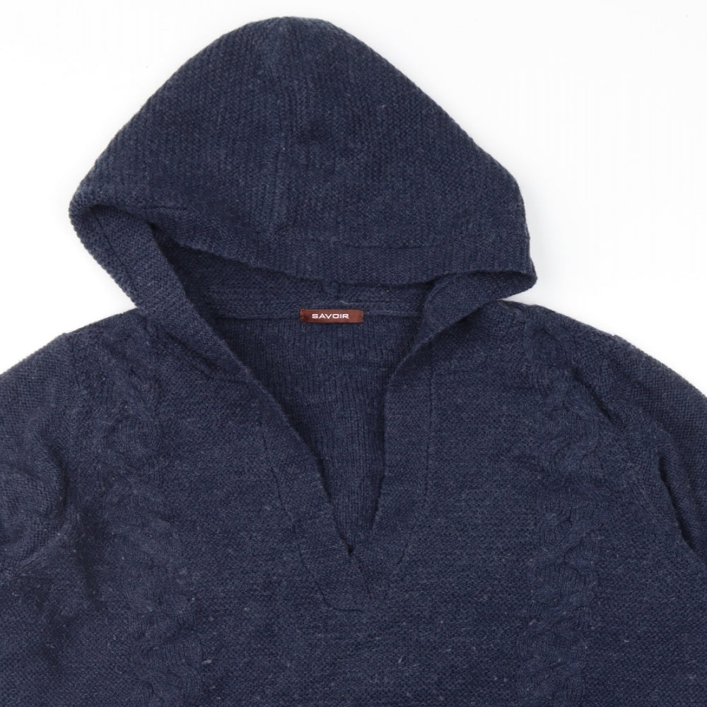 Savoir Womens Blue   Pullover Jumper Size 20