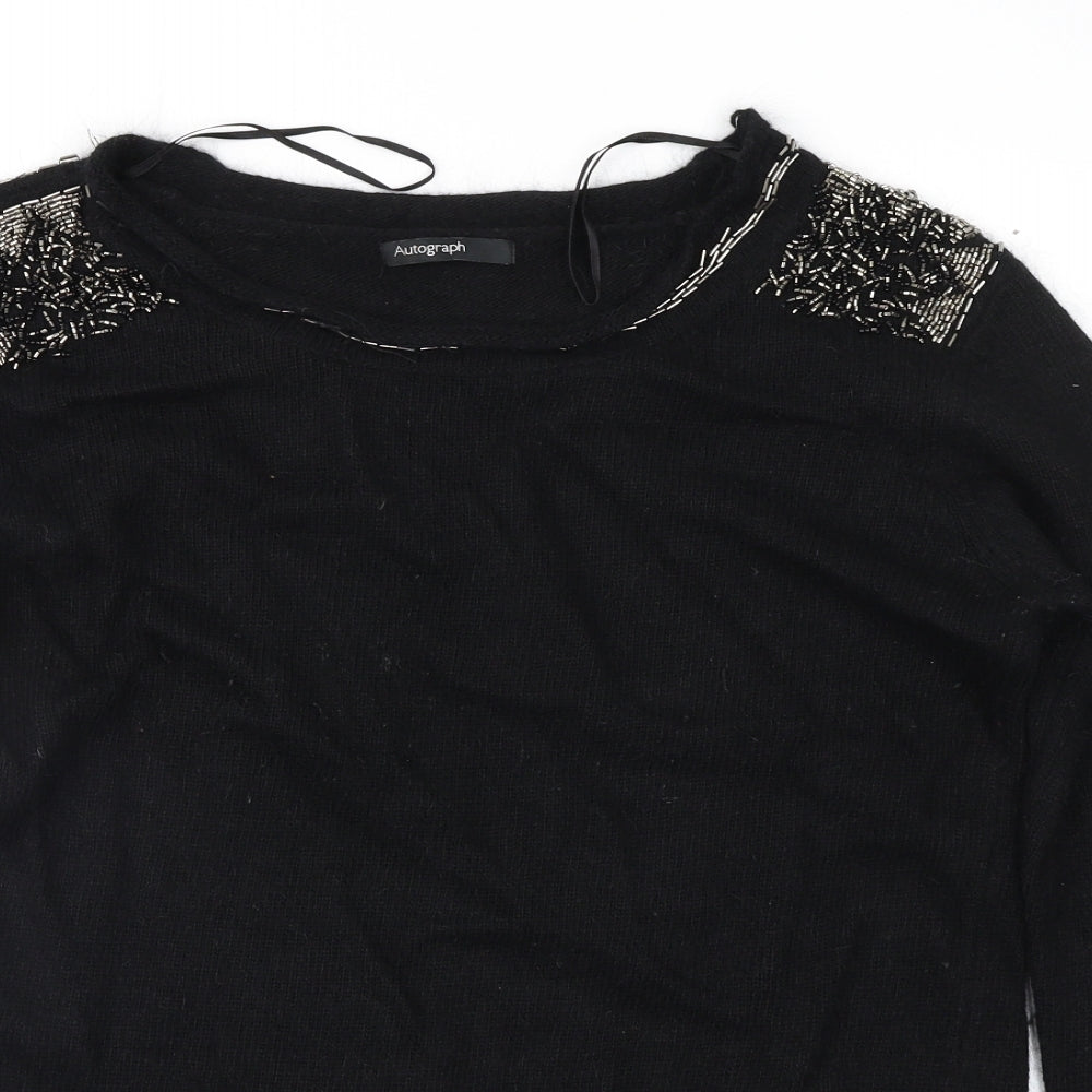 Marks and Spencer Womens Black   Pullover Jumper Size 14