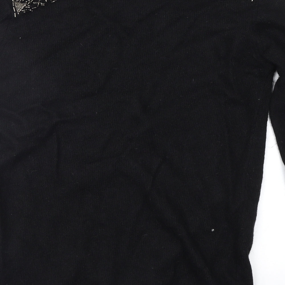 Marks and Spencer Womens Black   Pullover Jumper Size 14