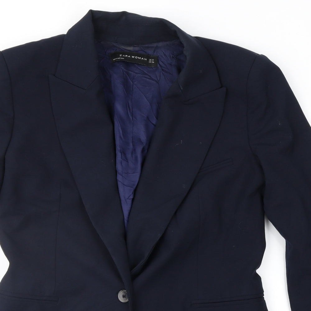Zara Womens Blue   Jacket Suit Jacket Size M