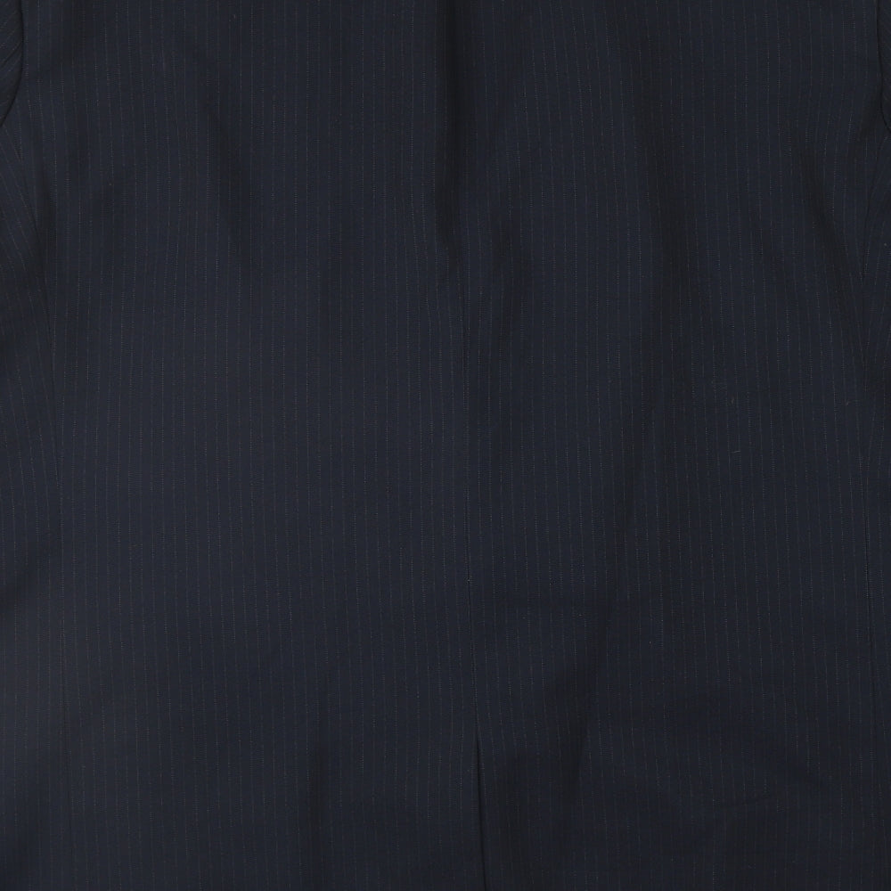 Matalan Mens Blue Striped  Jacket Suit Jacket Size 50