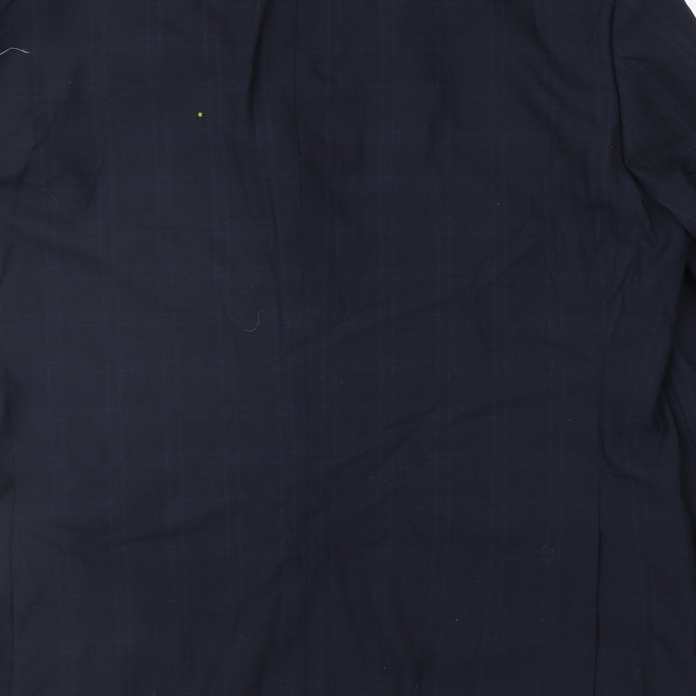 Marks and Spencer Mens Blue Striped  Jacket Suit Jacket Size 44