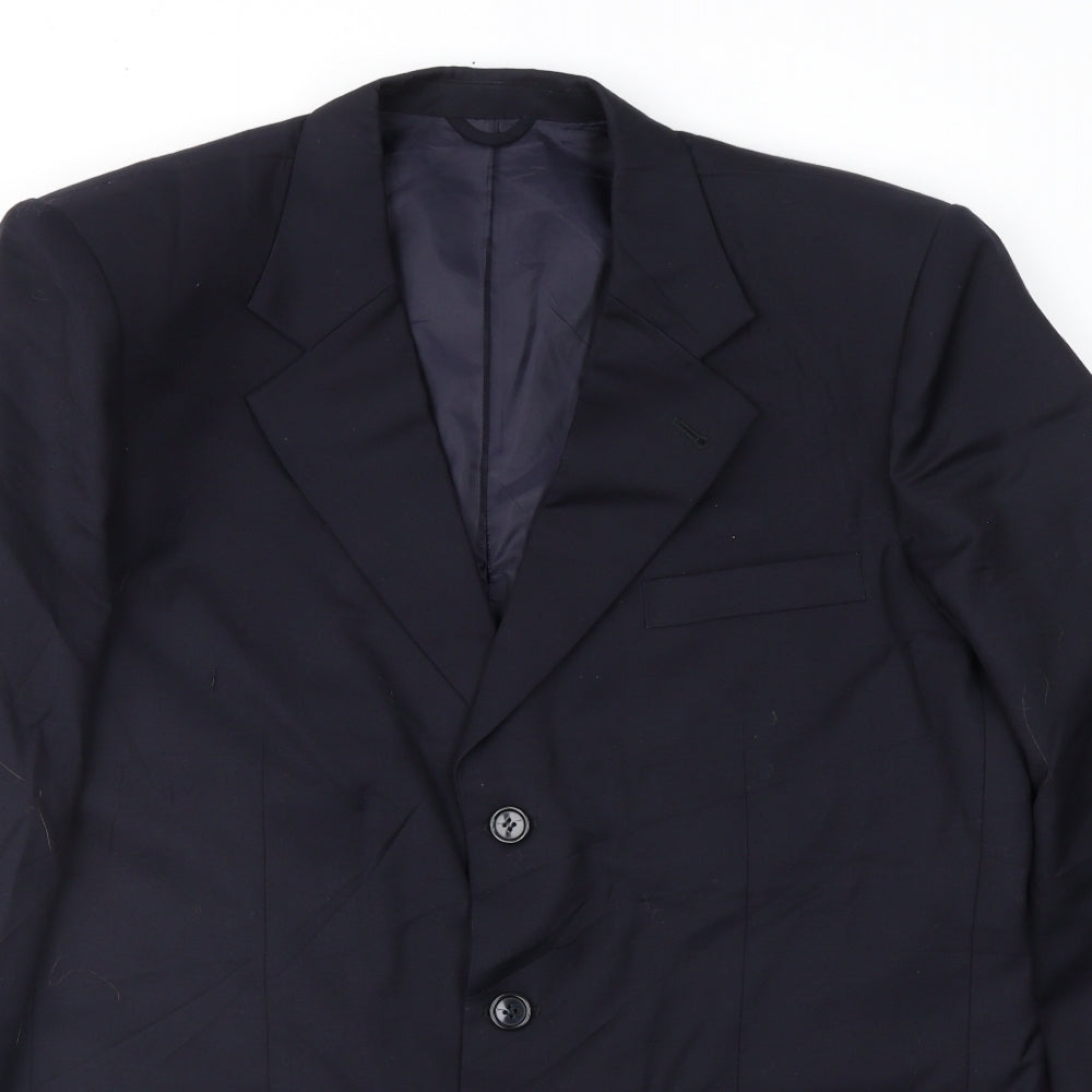 Preworn Mens Black   Jacket Suit Jacket Size 40
