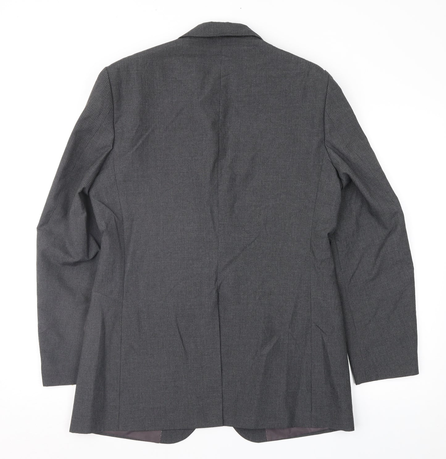 F&F Mens Grey Striped  Jacket Suit Jacket Size 38