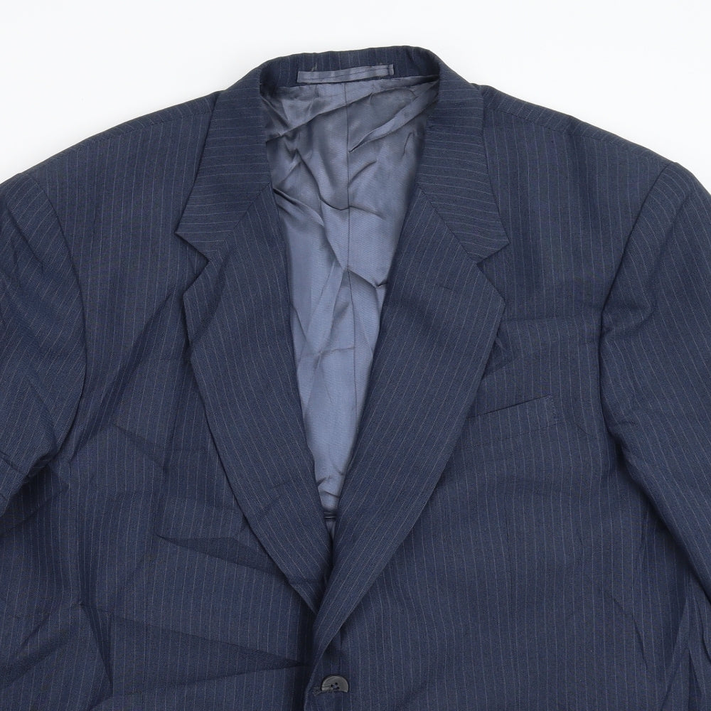 Divya Mens Blue   Jacket Suit Jacket Size 44