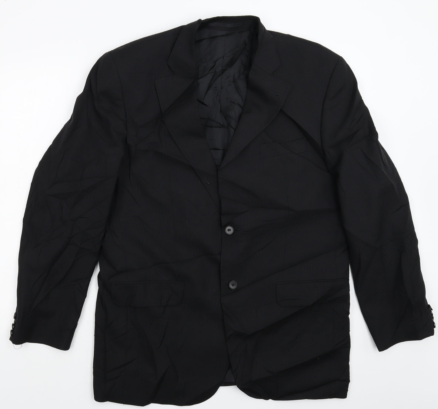 Benvenuto Mens Black   Jacket Suit Jacket Size 42