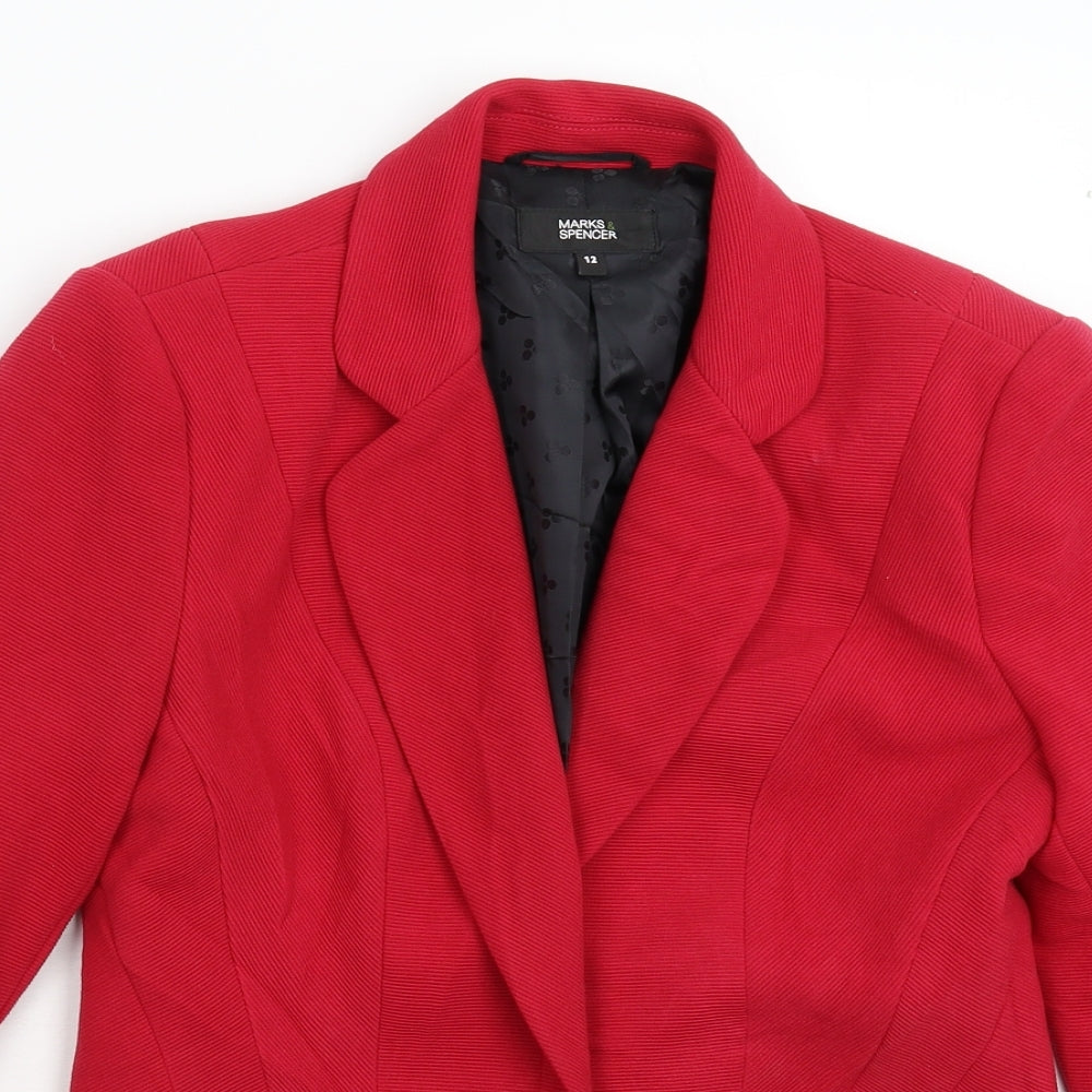 Marks and Spencer Womens Pink   Jacket Suit Jacket Size 12