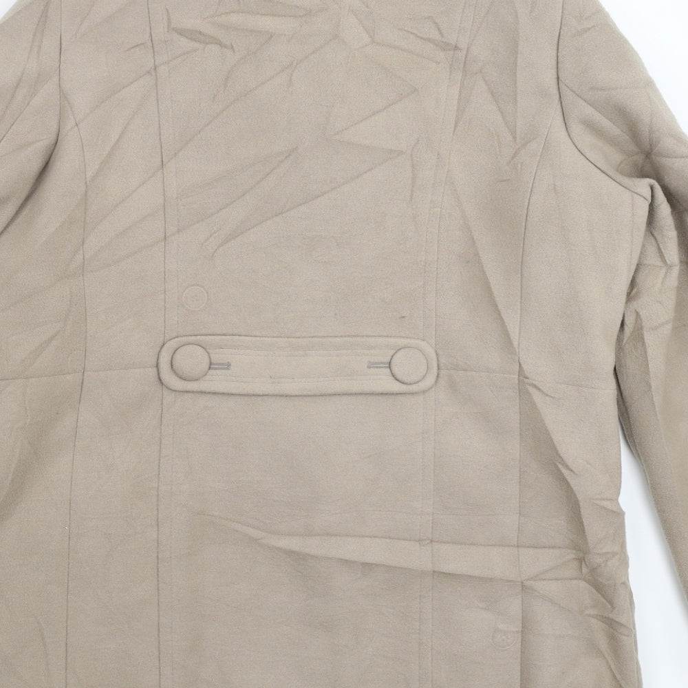 Damart Womens Grey   Pea Coat Coat Size 18