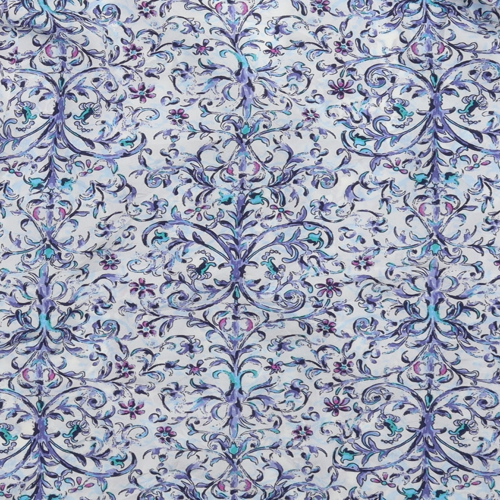 Marks and Spencer Womens White Floral  Basic Blouse Size 12