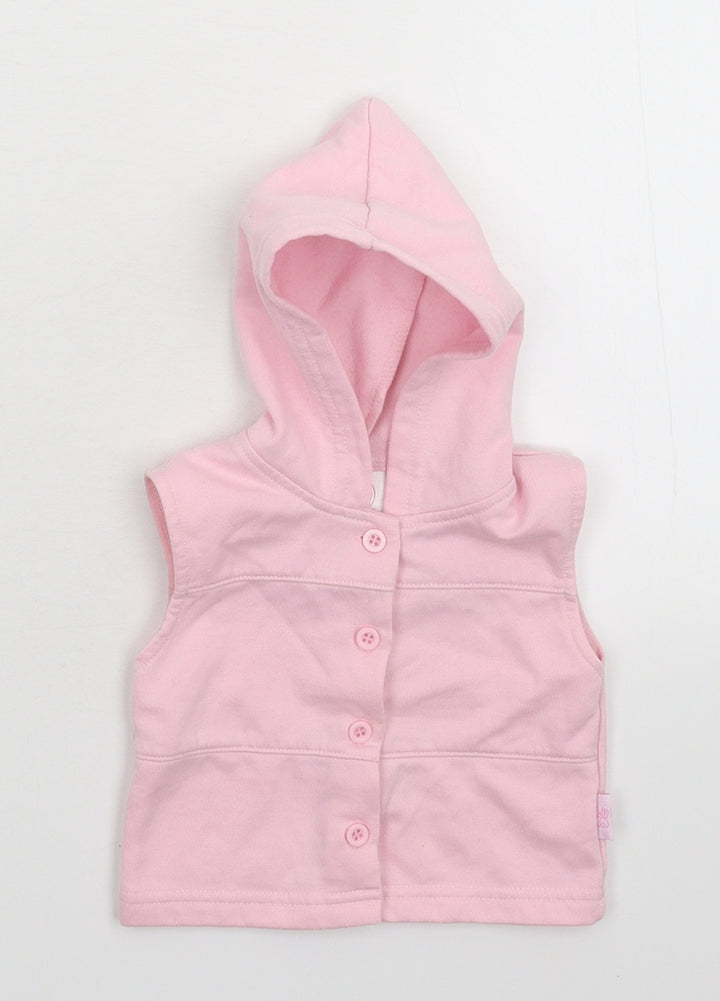 Mini Chic Girls Pink   Gilet Jacket Size 0-3 Months