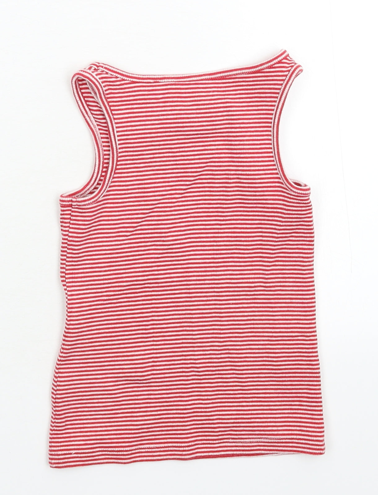NEXT Girls Red Striped  Basic Tank Size 4 Years