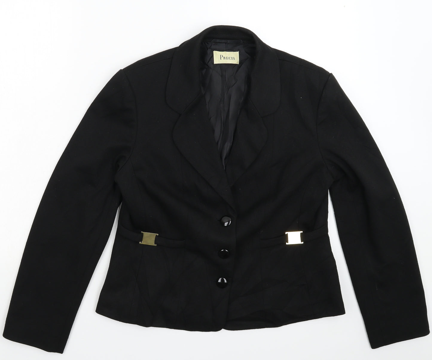 Precis Womens Black   Jacket Blazer Size 14