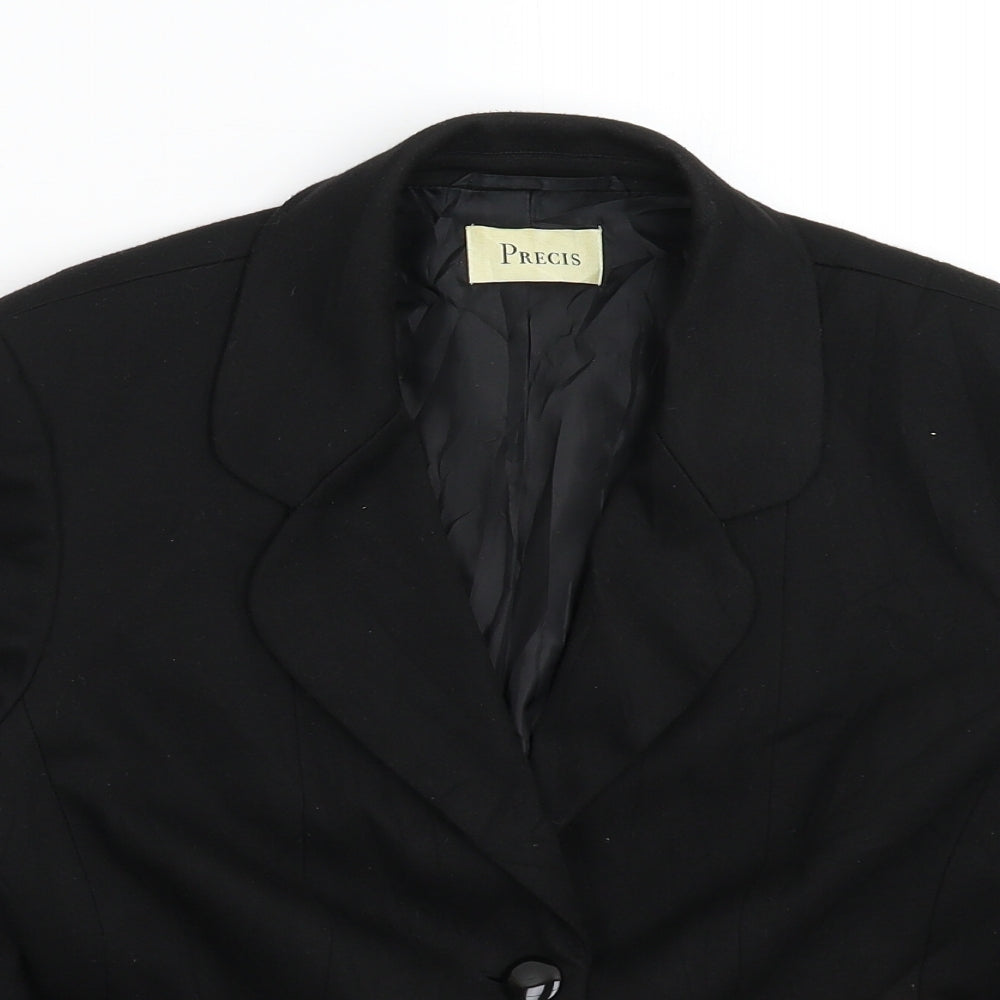 Precis Womens Black   Jacket Blazer Size 14