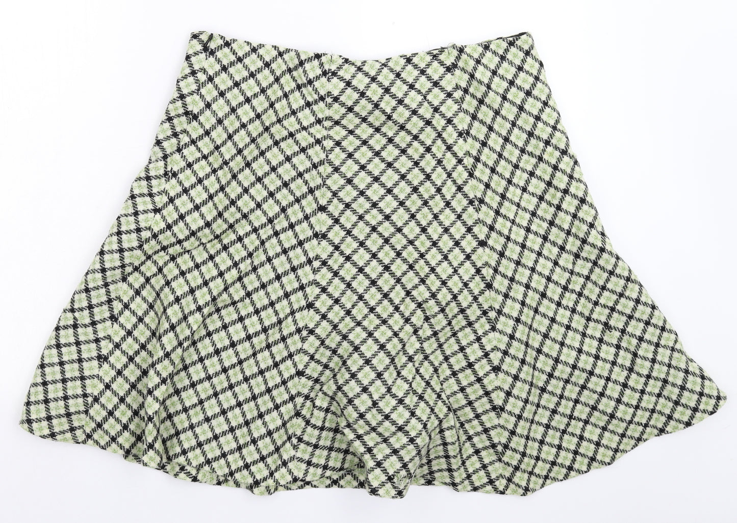 Hobbs Womens Multicoloured Check  Flare Skirt Size 16