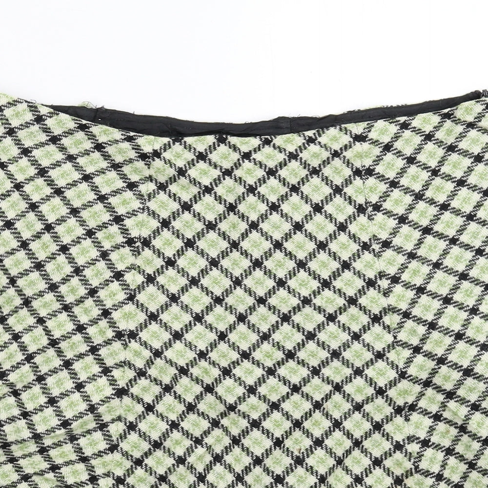 Hobbs Womens Multicoloured Check  Flare Skirt Size 16