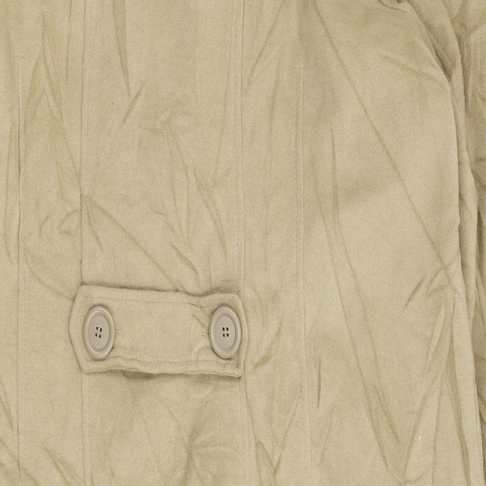 Classics Womens Beige   Overcoat Coat Size 22