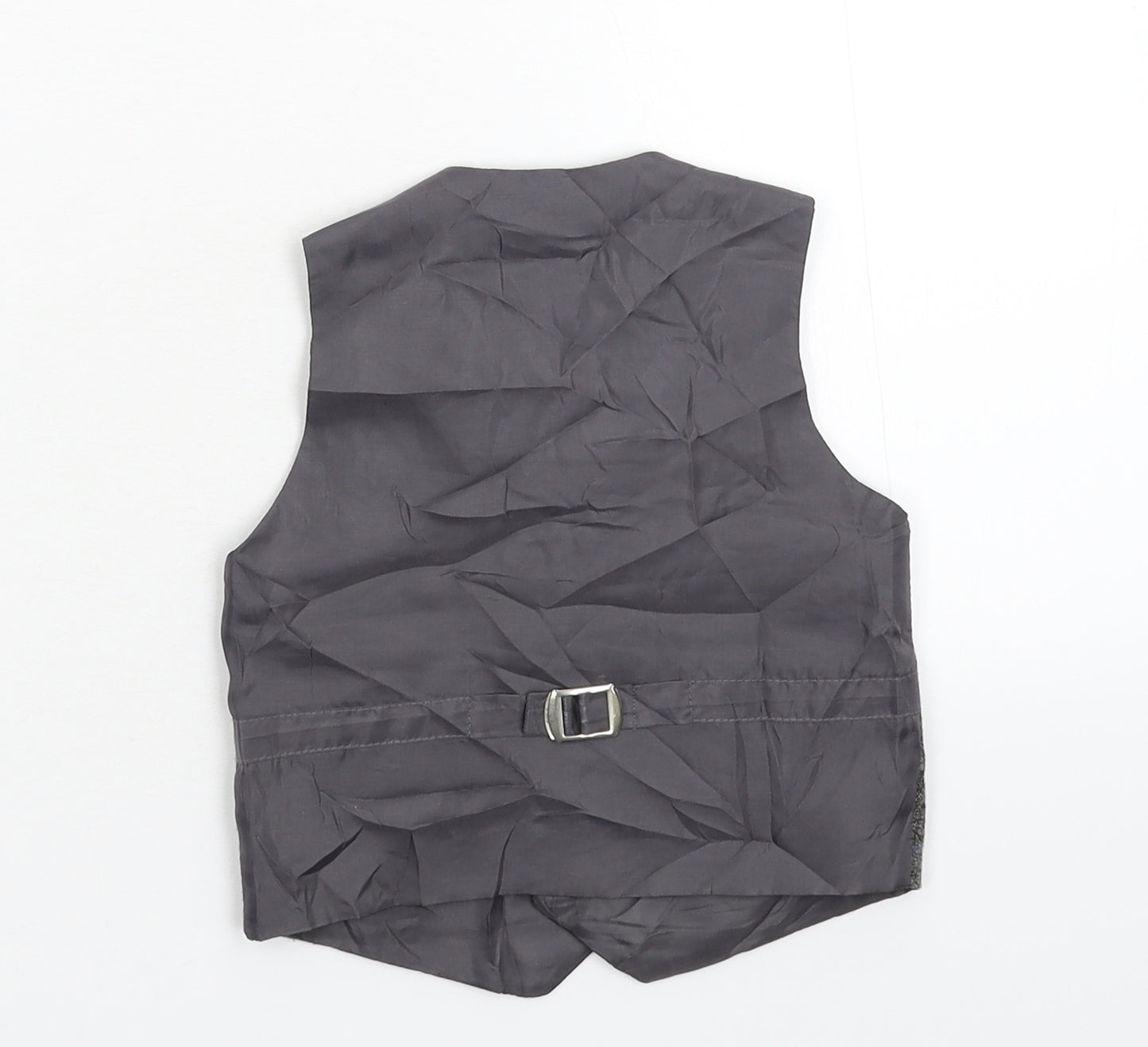 E Sam Boys Grey Check  Jacket Waistcoat Size 18-24 Months