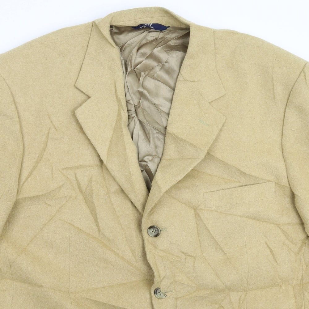 Brooks Brothers Mens Beige   Jacket Suit Jacket Size 44