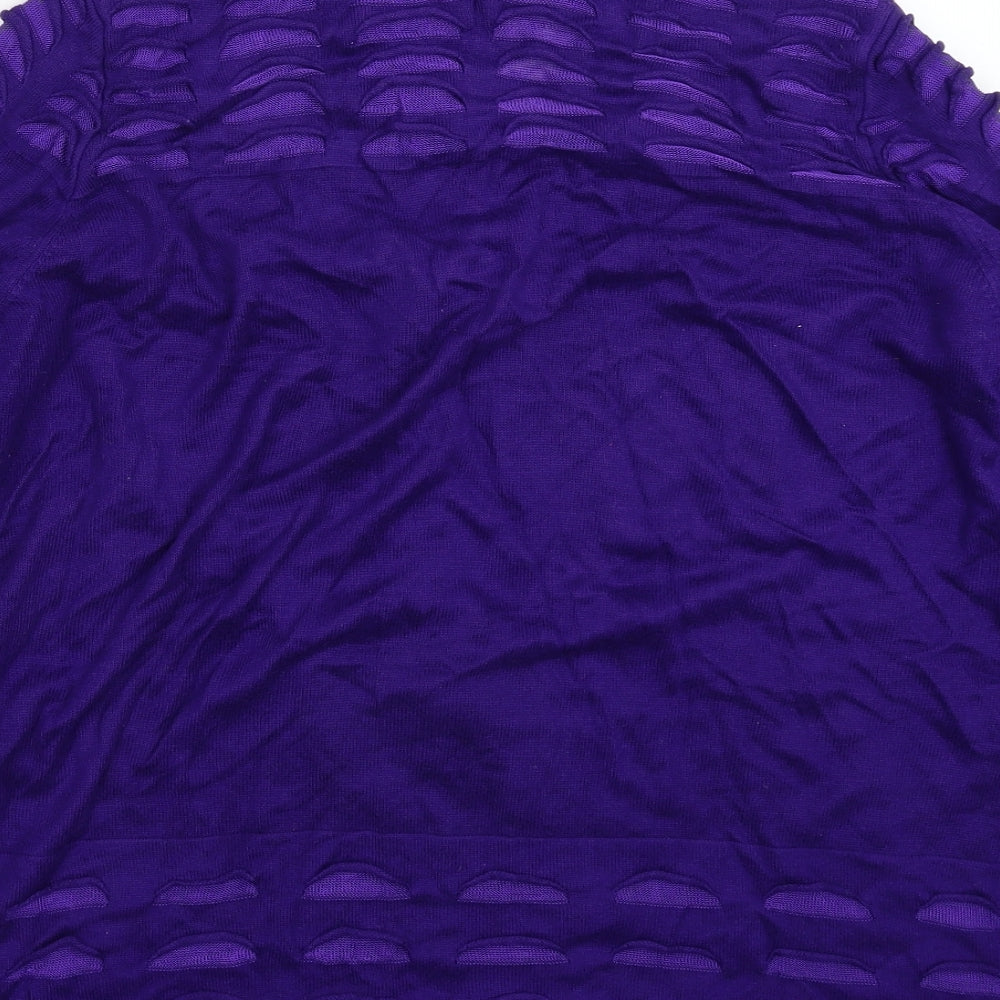 Per Una Womens Purple  Knit Cardigan Jumper Size 18