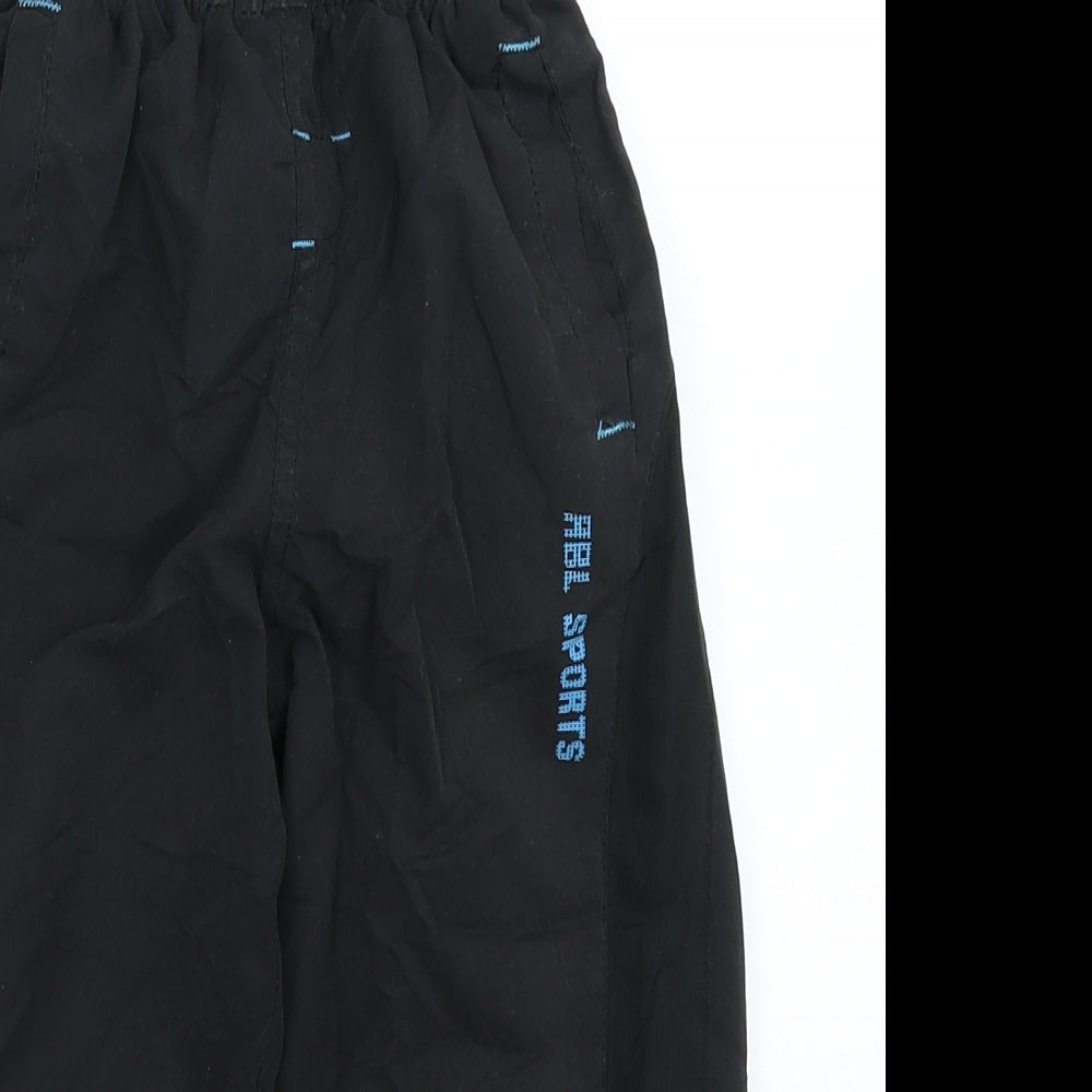 Rebel Boys Black   Jogger Trousers Size 4-5 Years