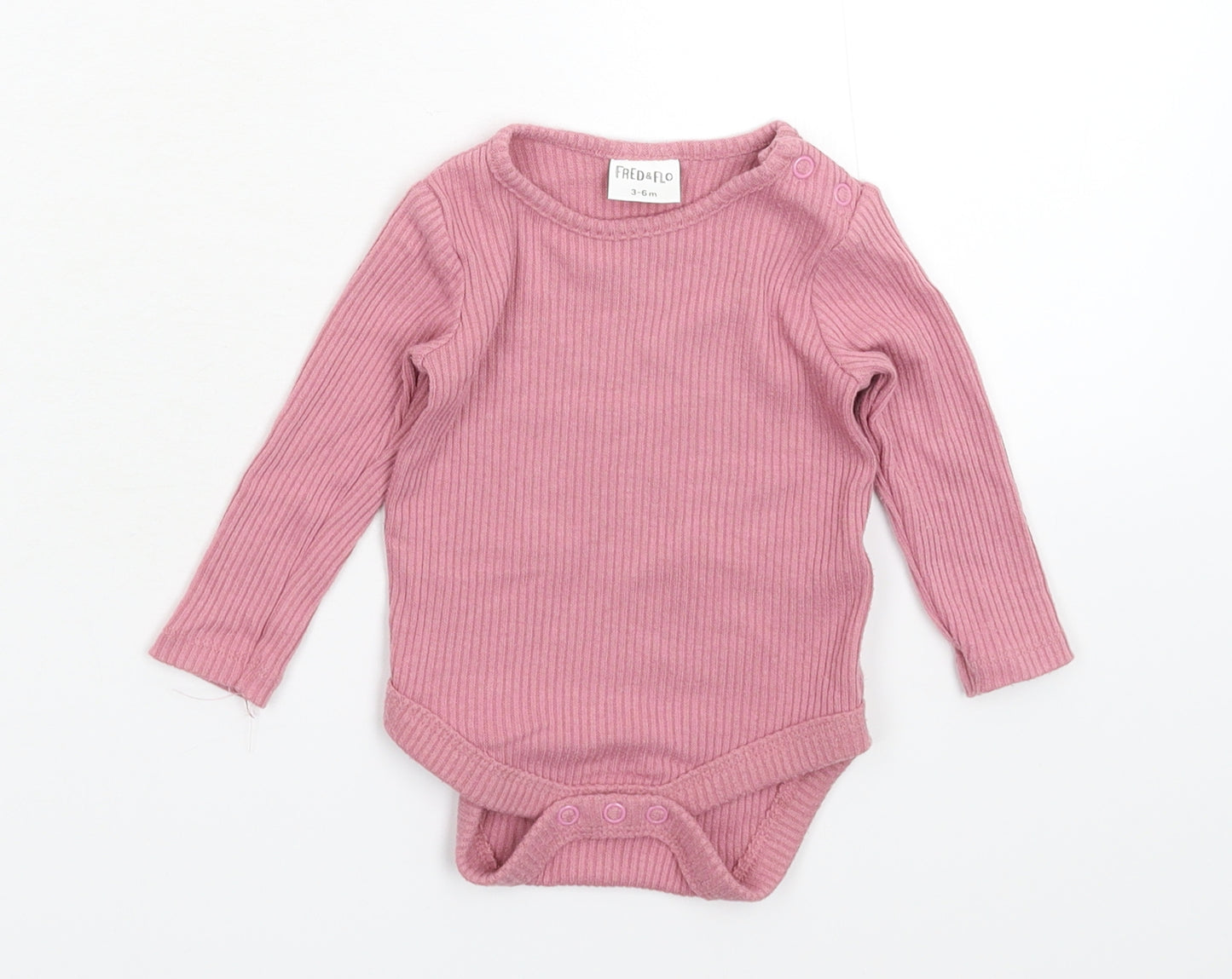 Fred & Flo Girls Pink   Babygrow One-Piece Size 3-6 Months