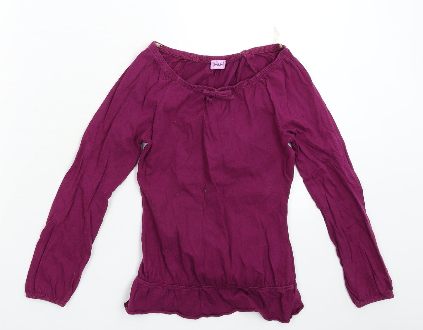 F&F Girls Pink   Basic T-Shirt Size 7-8 Years