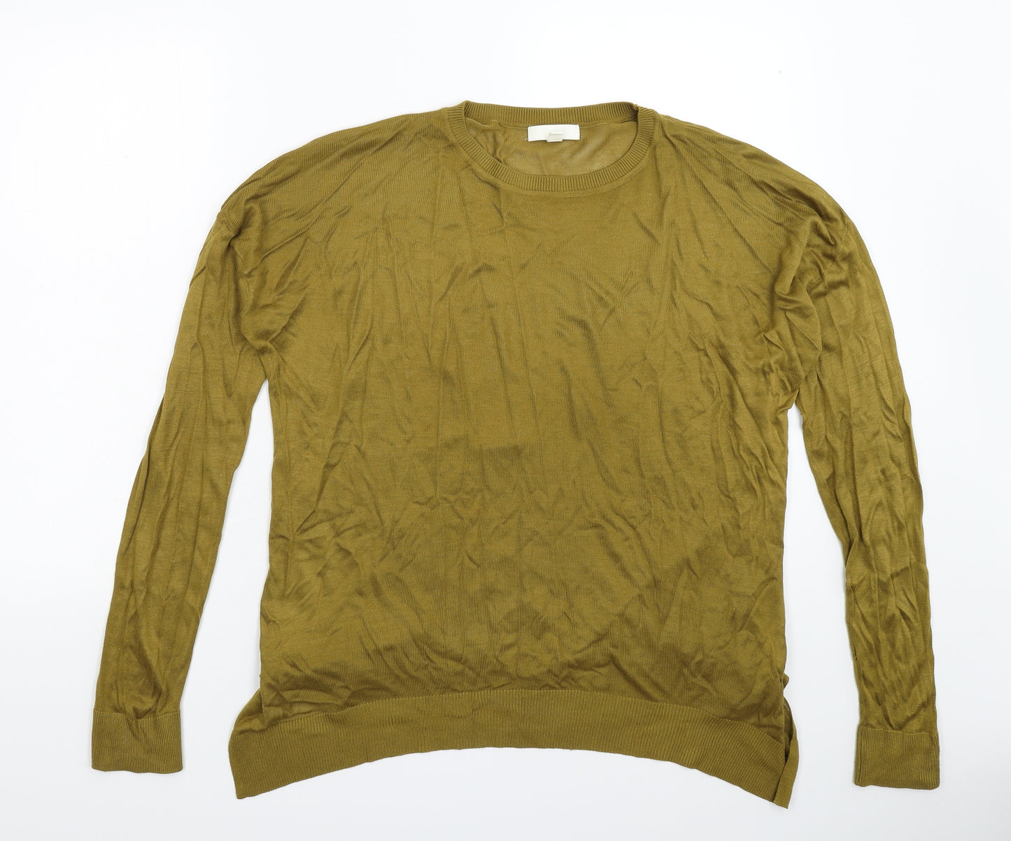 H&M Womens Beige  Knit Pullover Jumper Size S  - Oversized