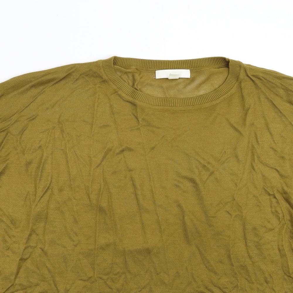 H&M Womens Beige  Knit Pullover Jumper Size S  - Oversized