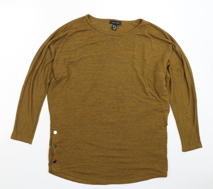 New Look Womens Brown  Knit Pullover Jumper Size M  - Oversized