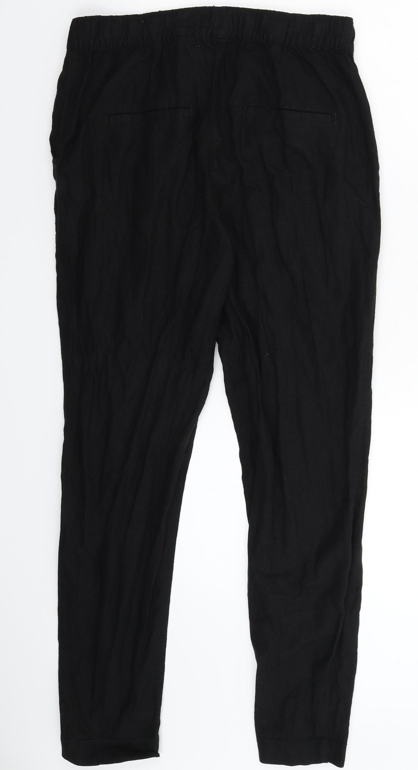 NEXT Womens Black   Trousers  Size 10 L28 in
