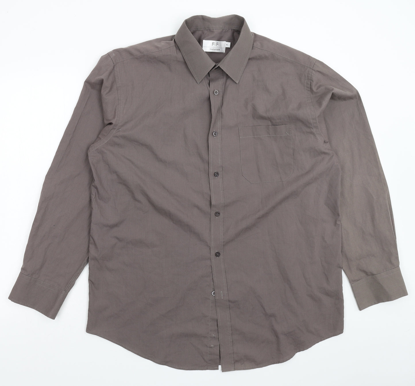 F&F Mens Grey    Dress Shirt Size 16