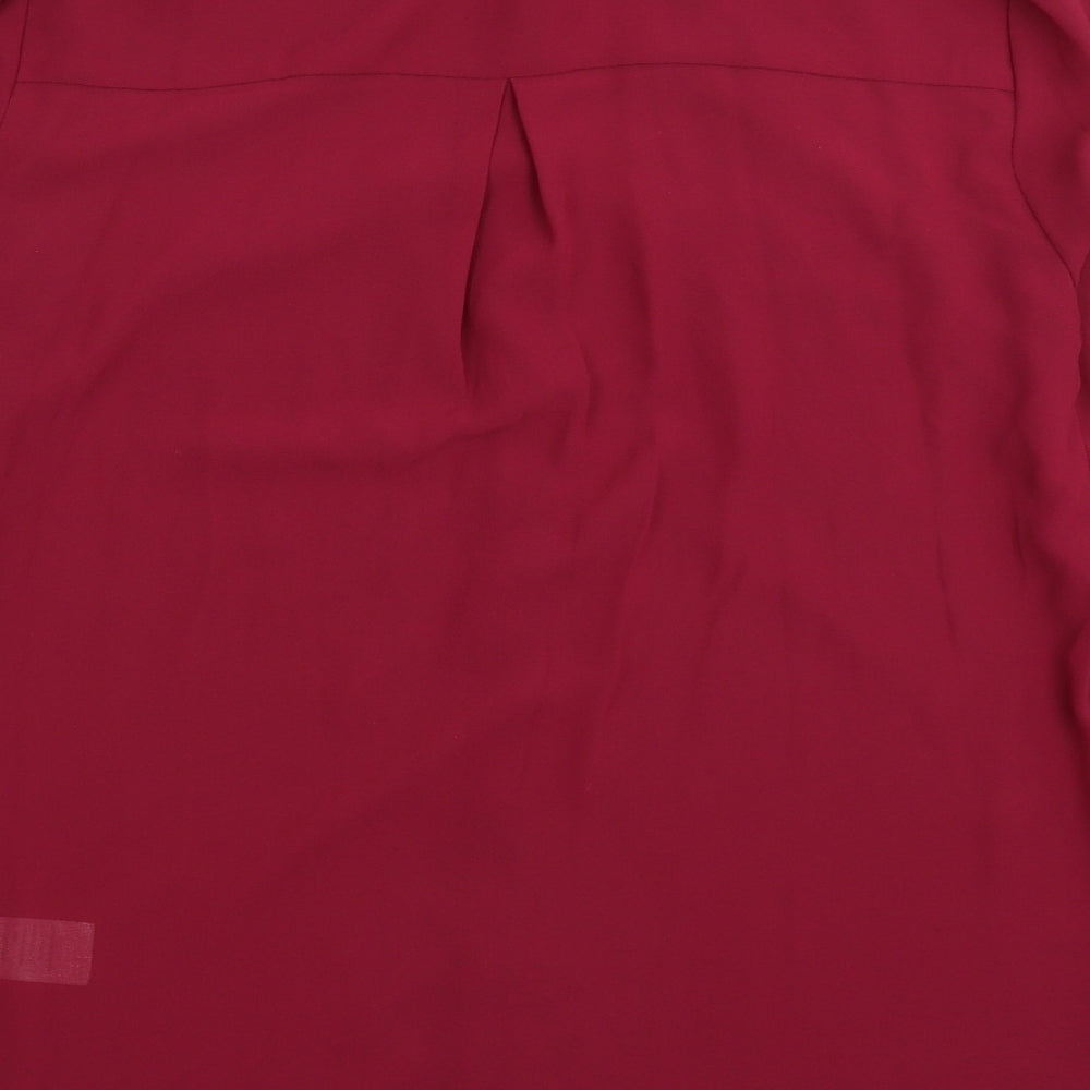 New Look Womens Pink   Basic Button-Up Size 10