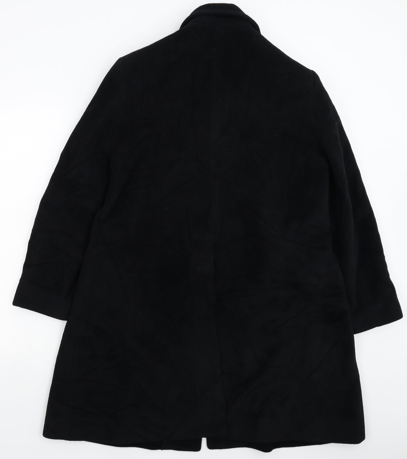 Preworn Womens Black   Overcoat Coat Size 18