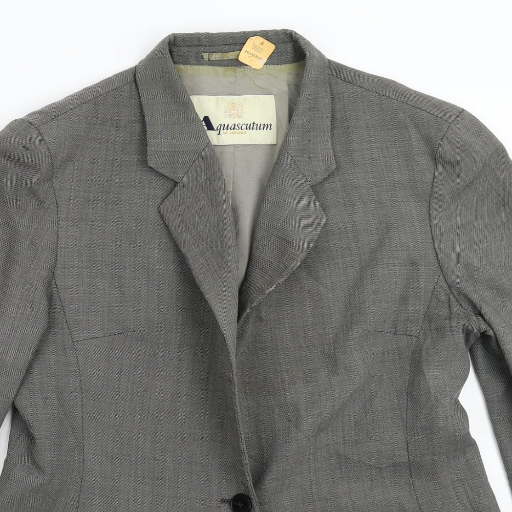 Aquascutum Womens Grey   Jacket Suit Jacket Size 14