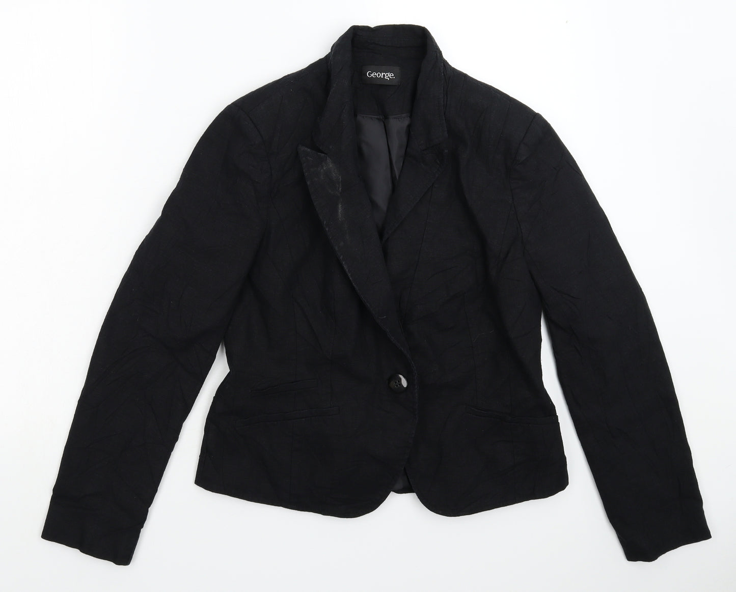 George Womens Black   Jacket Blazer Size 12