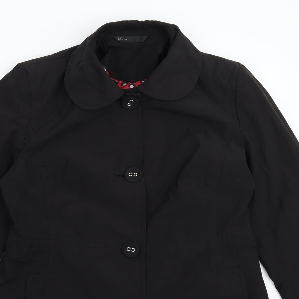 BHS Womens Black   Pea Coat Coat Size 14