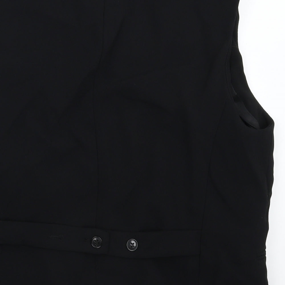 Preworn Womens Black   Jacket Suit Waistcoat Size M