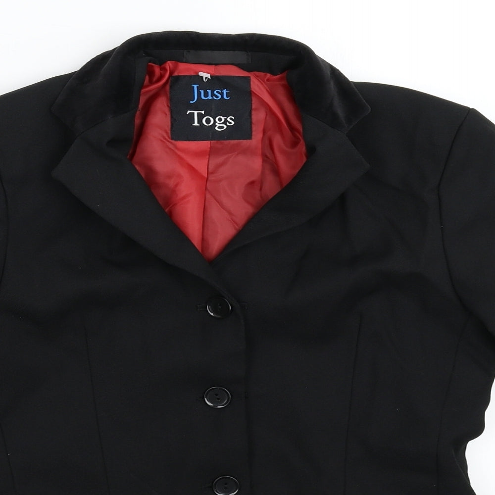 Just Togs Womens Black   Jacket Suit Jacket Size M