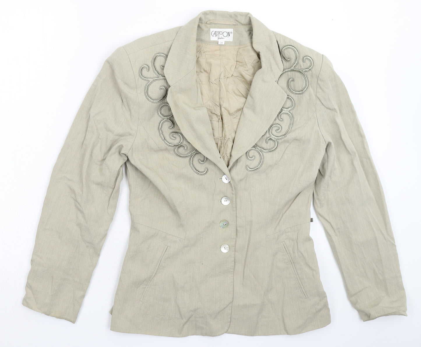 Cartoon Fashion Womens Grey   Jacket Blazer Size 10