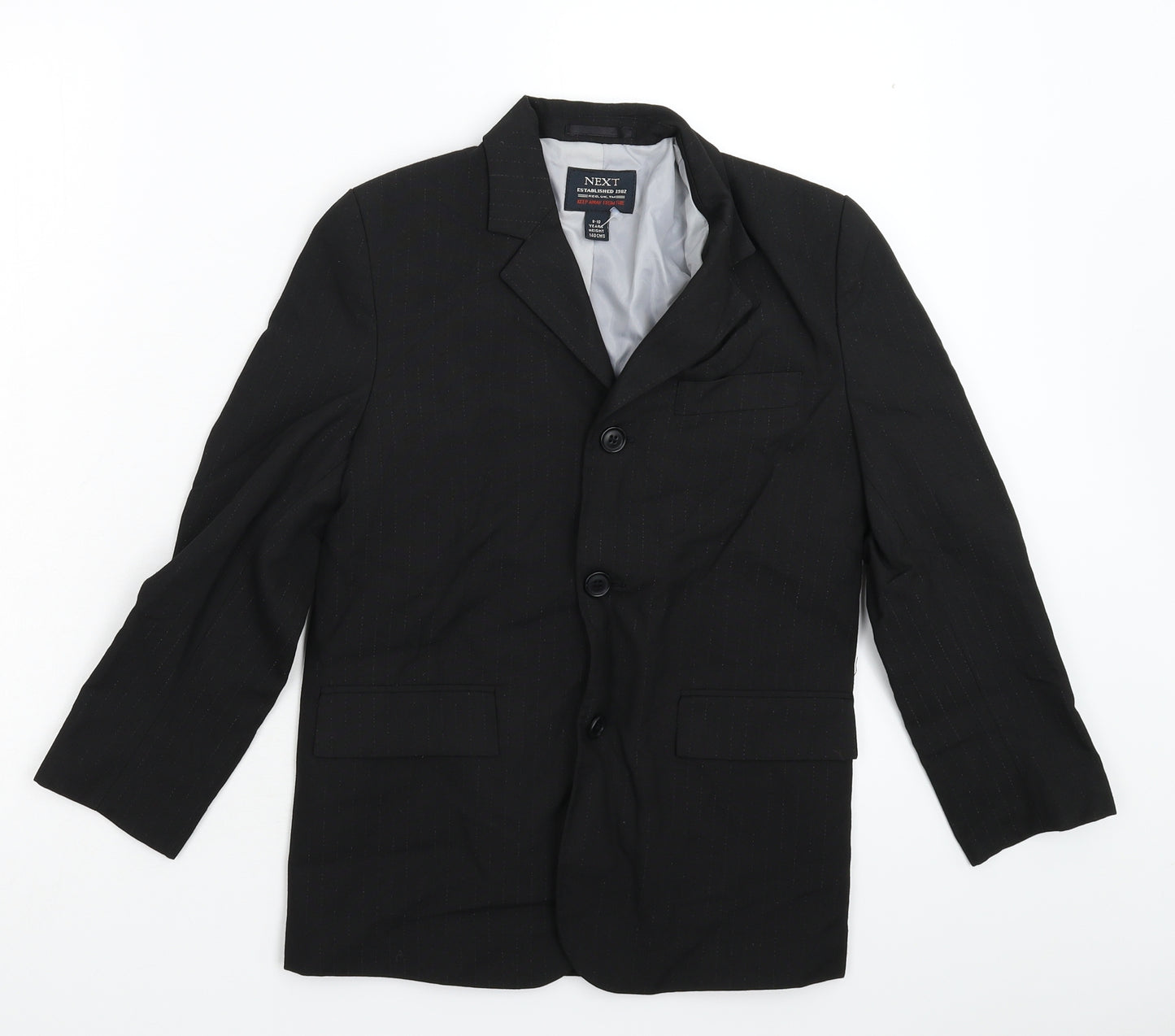 NEXT Boys Black Striped  Jacket Blazer Size 9-10 Years