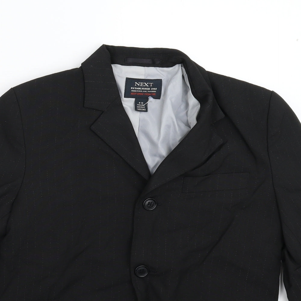 NEXT Boys Black Striped  Jacket Blazer Size 9-10 Years