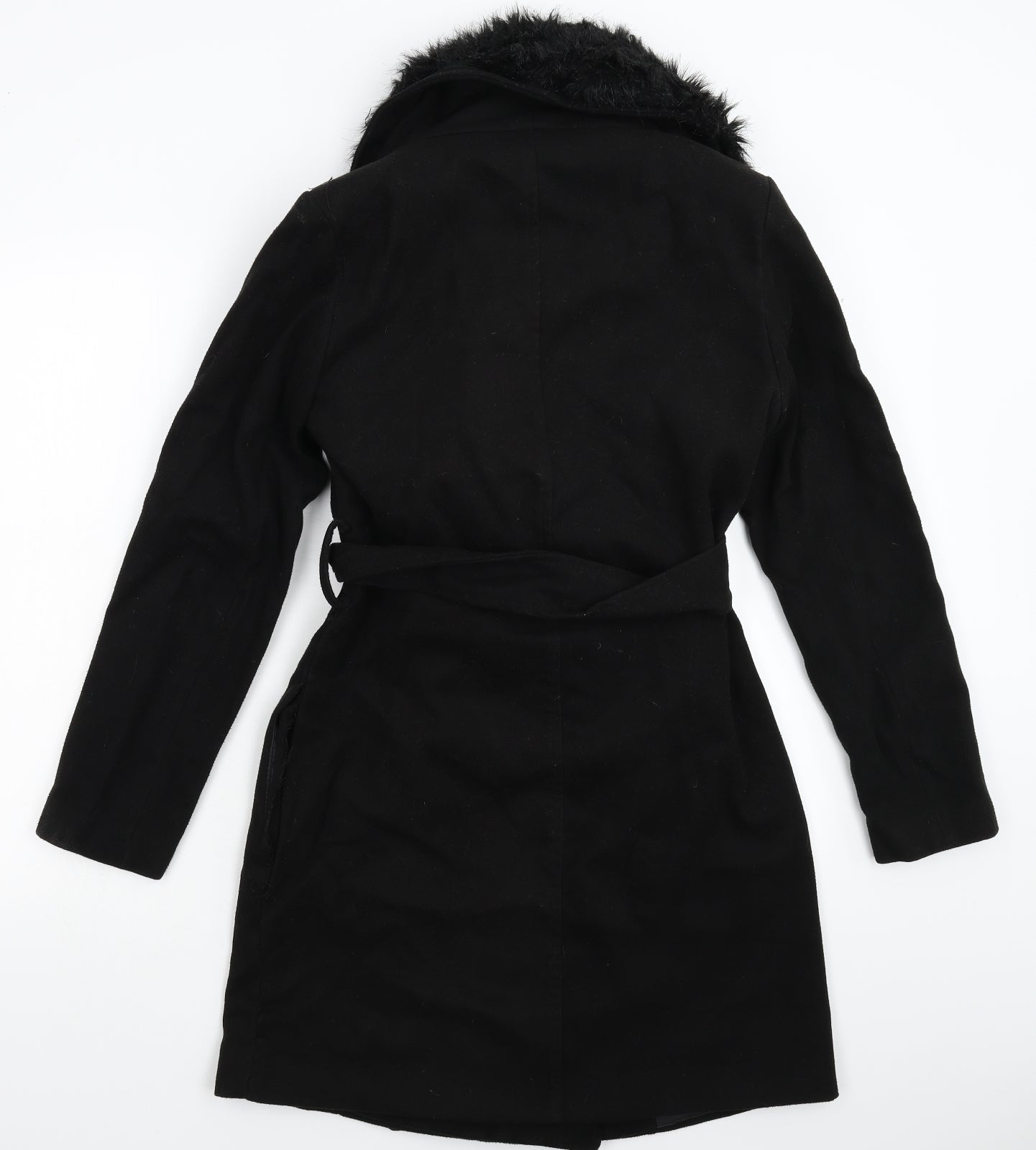 New Look Womens Black   Pea Coat Coat Size 8