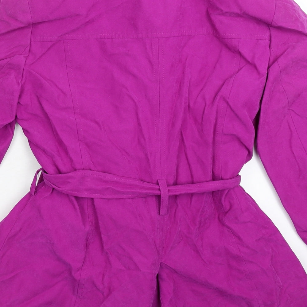 EWM Womens Purple   Jacket Blazer Size 10