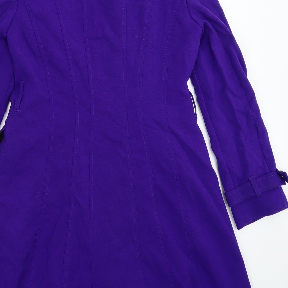 Principles Womens Purple   Pea Coat Coat Size 12