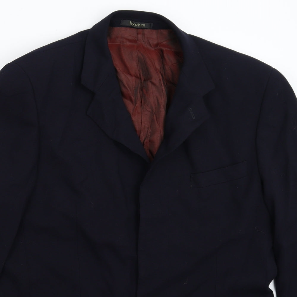 Hyphen Mens Blue   Jacket Blazer Size 40
