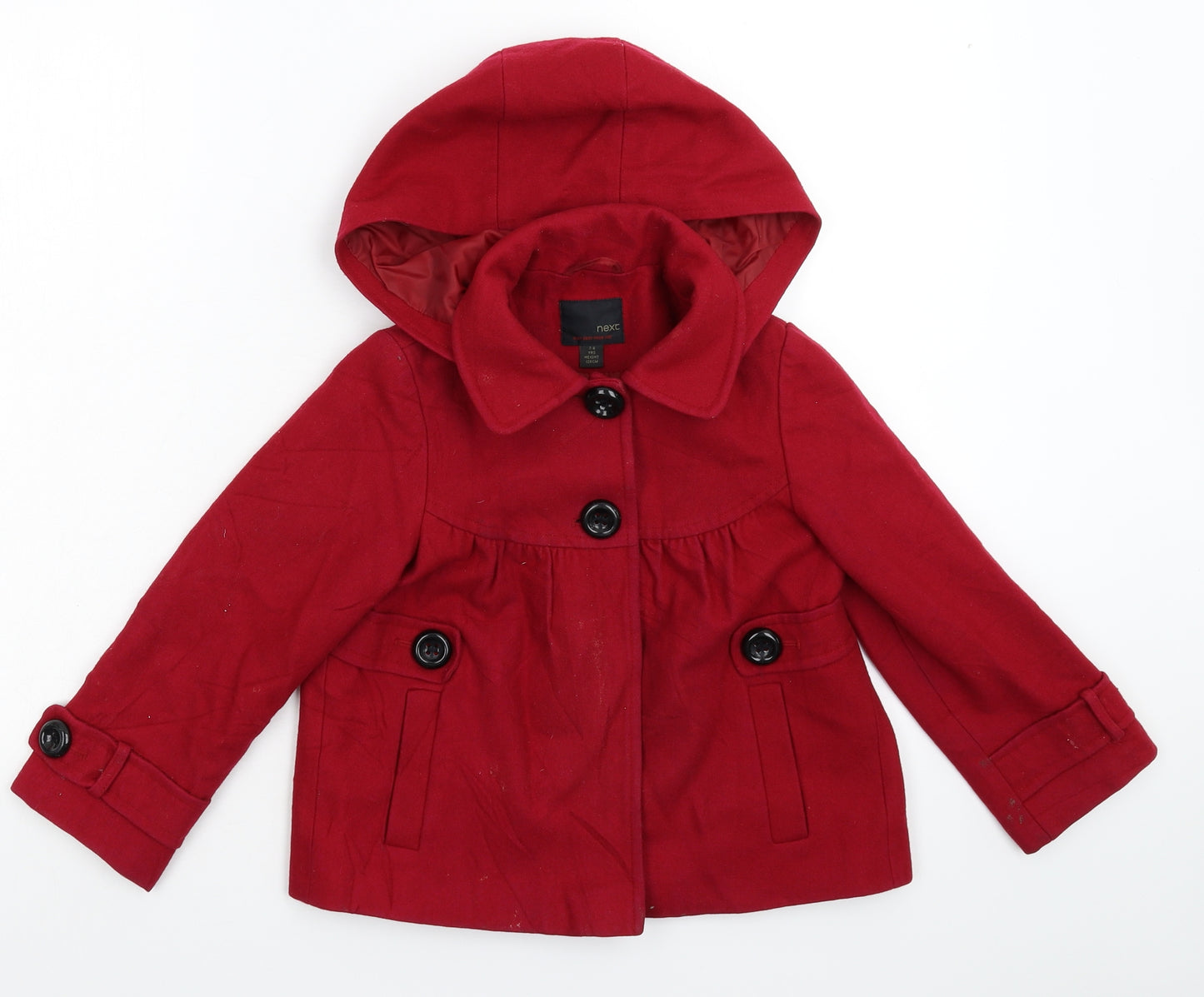 NEXT Girls Red   Jacket Coat Size 7 Years