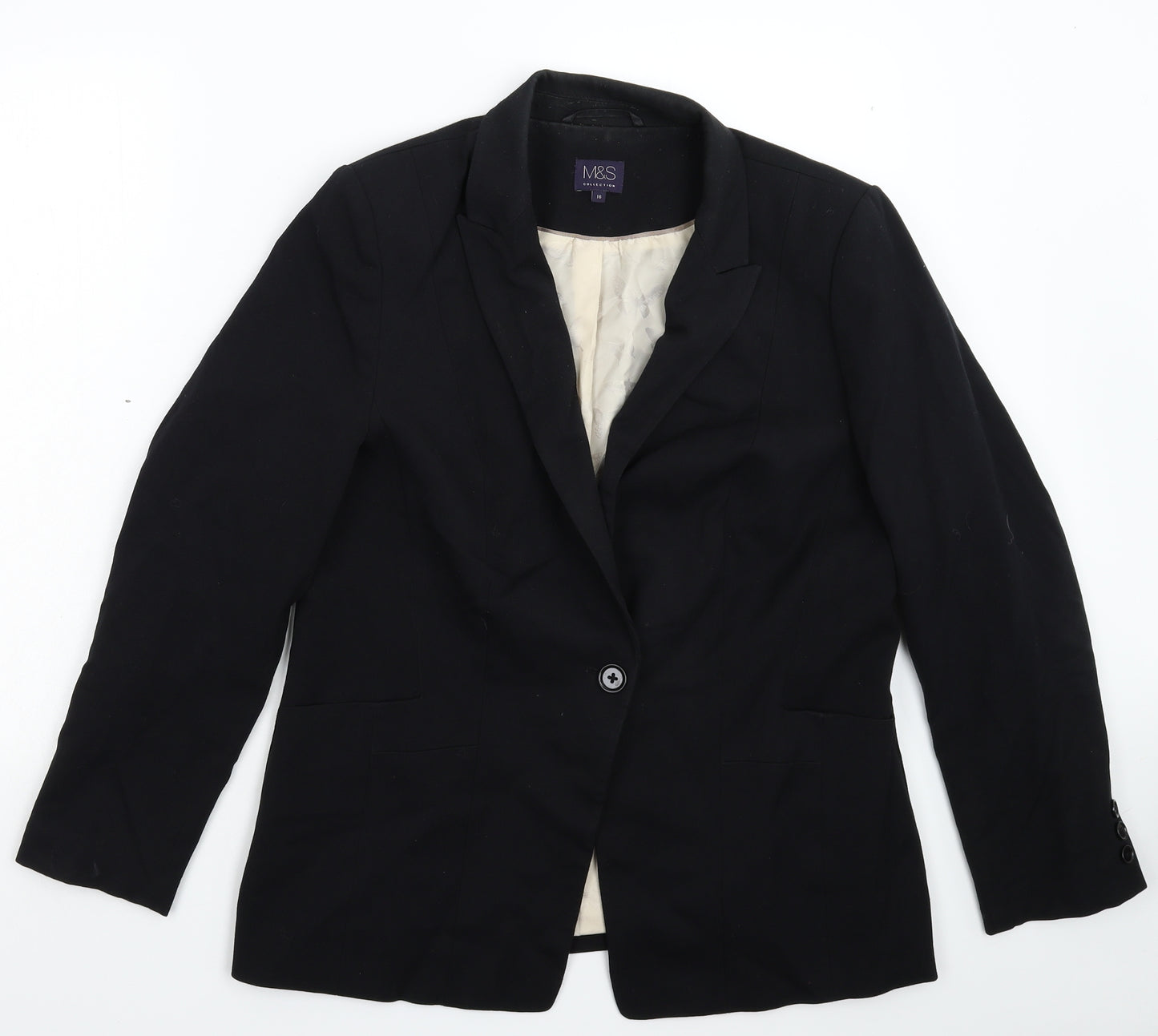 Marks and Spencer Womens Black   Jacket Suit Jacket Size 16
